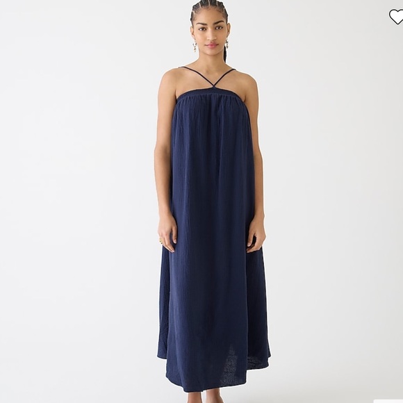 NWT J. Crew Halter Maxi Dress in Soft Gauze - Picture 3 of 12
